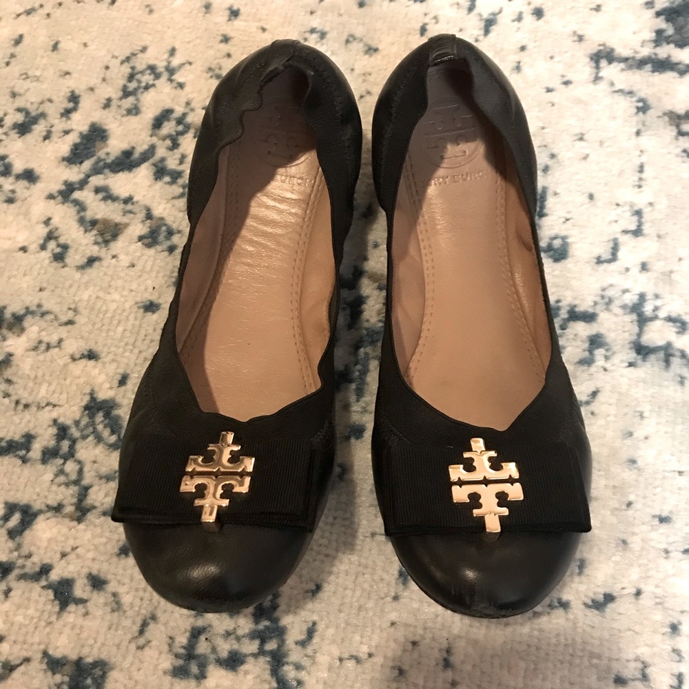 Tory Burch Gold Hardware Flats